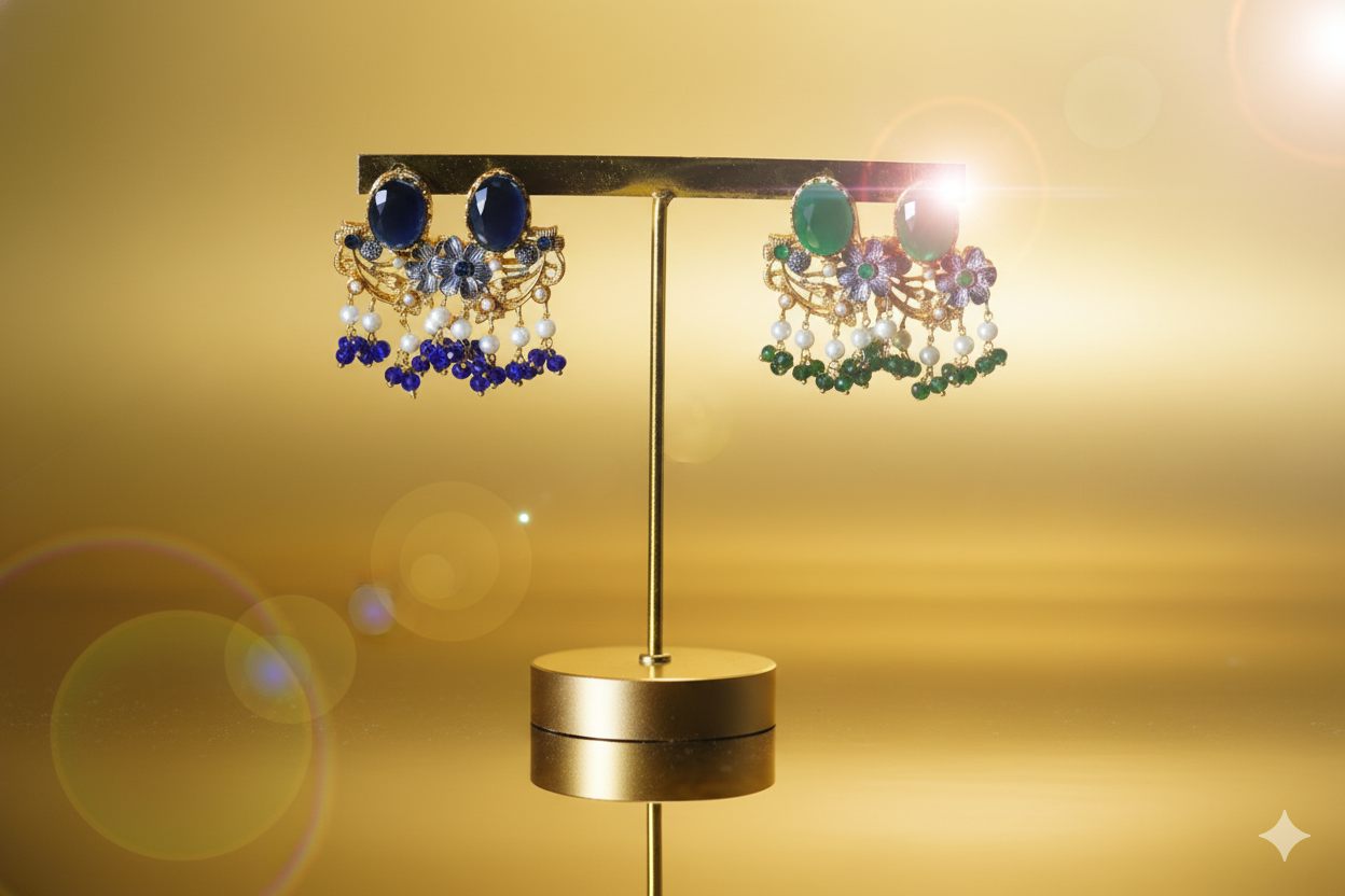 Faux pearl clip-on earings.