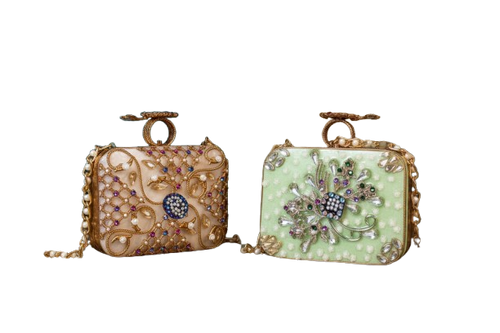 Artisan Stone Clutch ๐ซ Dual-Sided Turkish Craft ๐