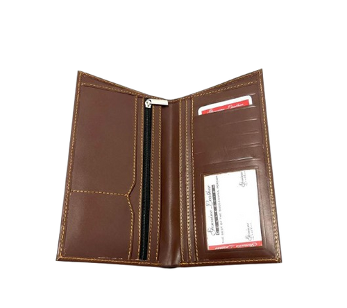Best quality genuine cow leather long wallets