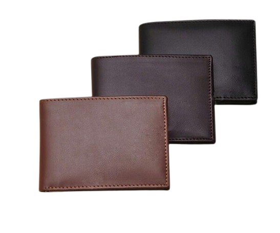 3 side slim and sof leather wallet
