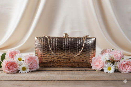 crocodile square Clutch