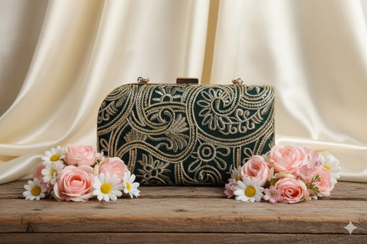 Amal Embellished Clutch Bag