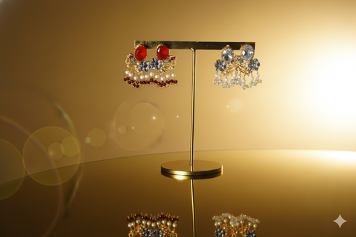 Faux pearl clip-on earings.