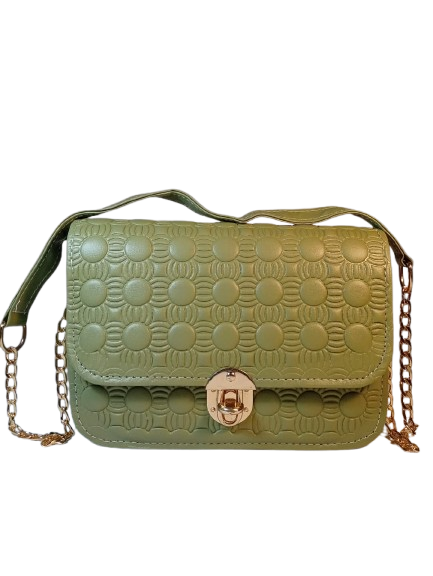 Olive green glory twist lock bag