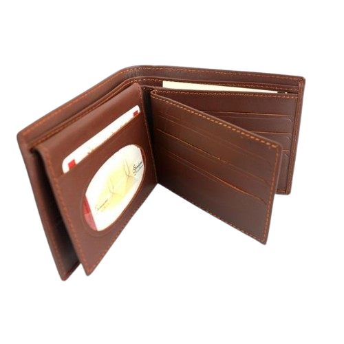 3 side slim and sof leather wallet