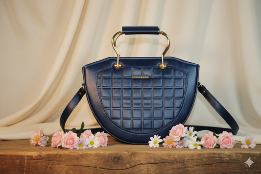 navy blue handbag